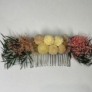 Dried Flower hair Comb NEW